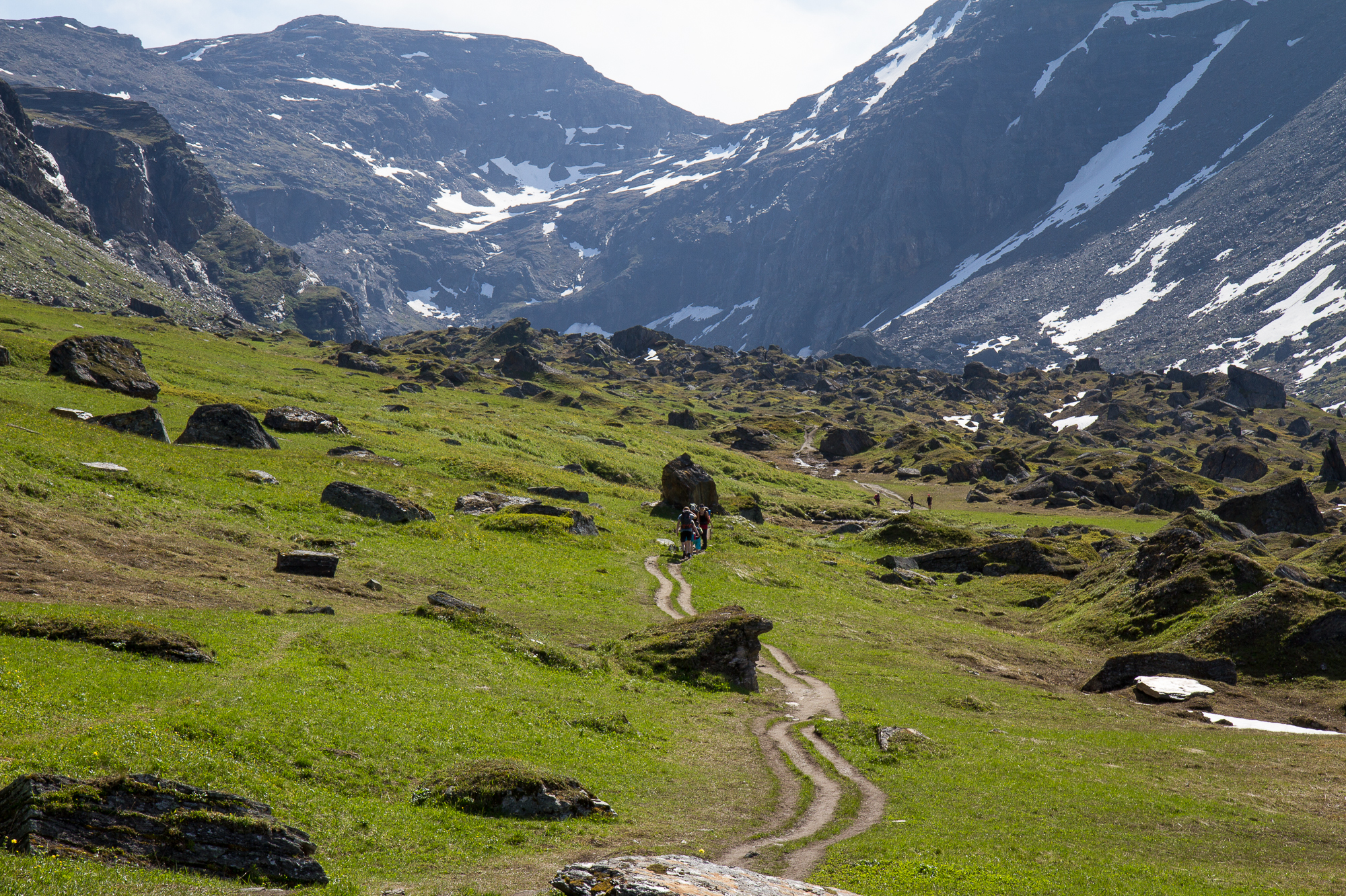 Bounders covering the valley Kärkevagge.