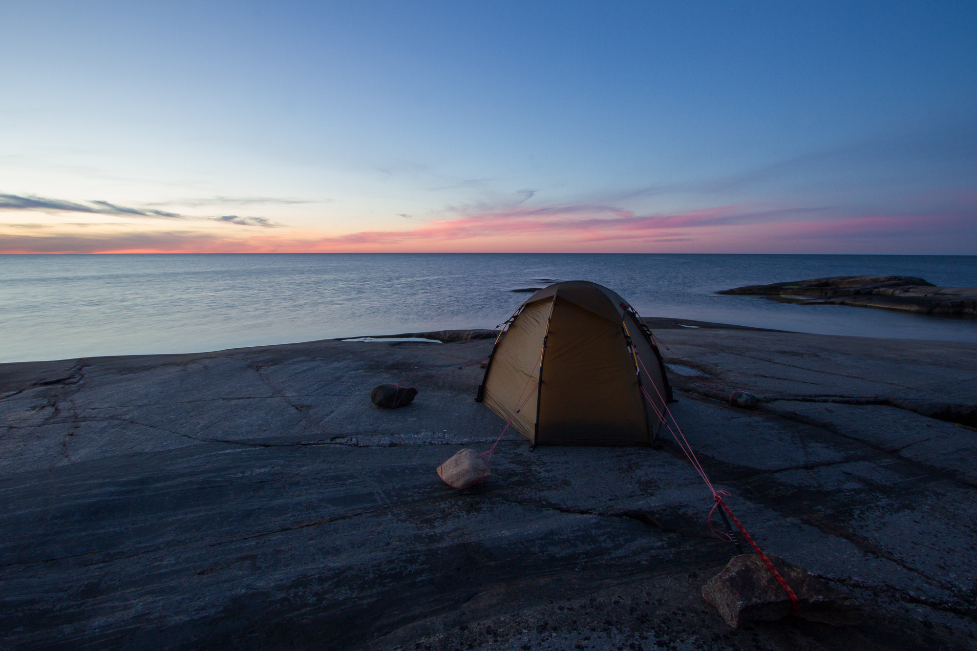 Sunset on Håkanskär, Stockholm northern archipelago.
