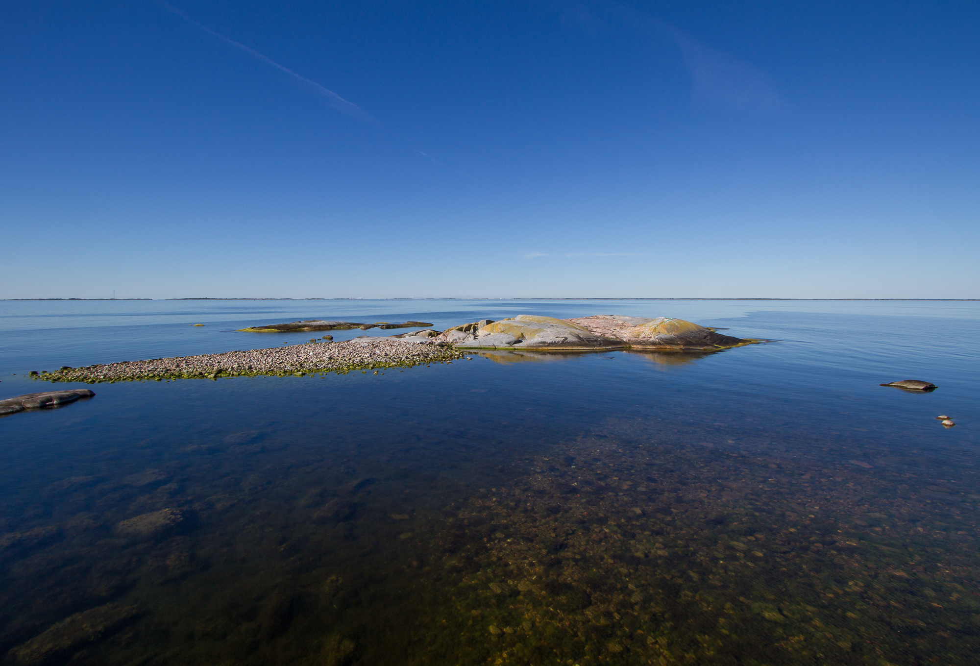 View of Söderarm archipelago from the islet of Tjärven