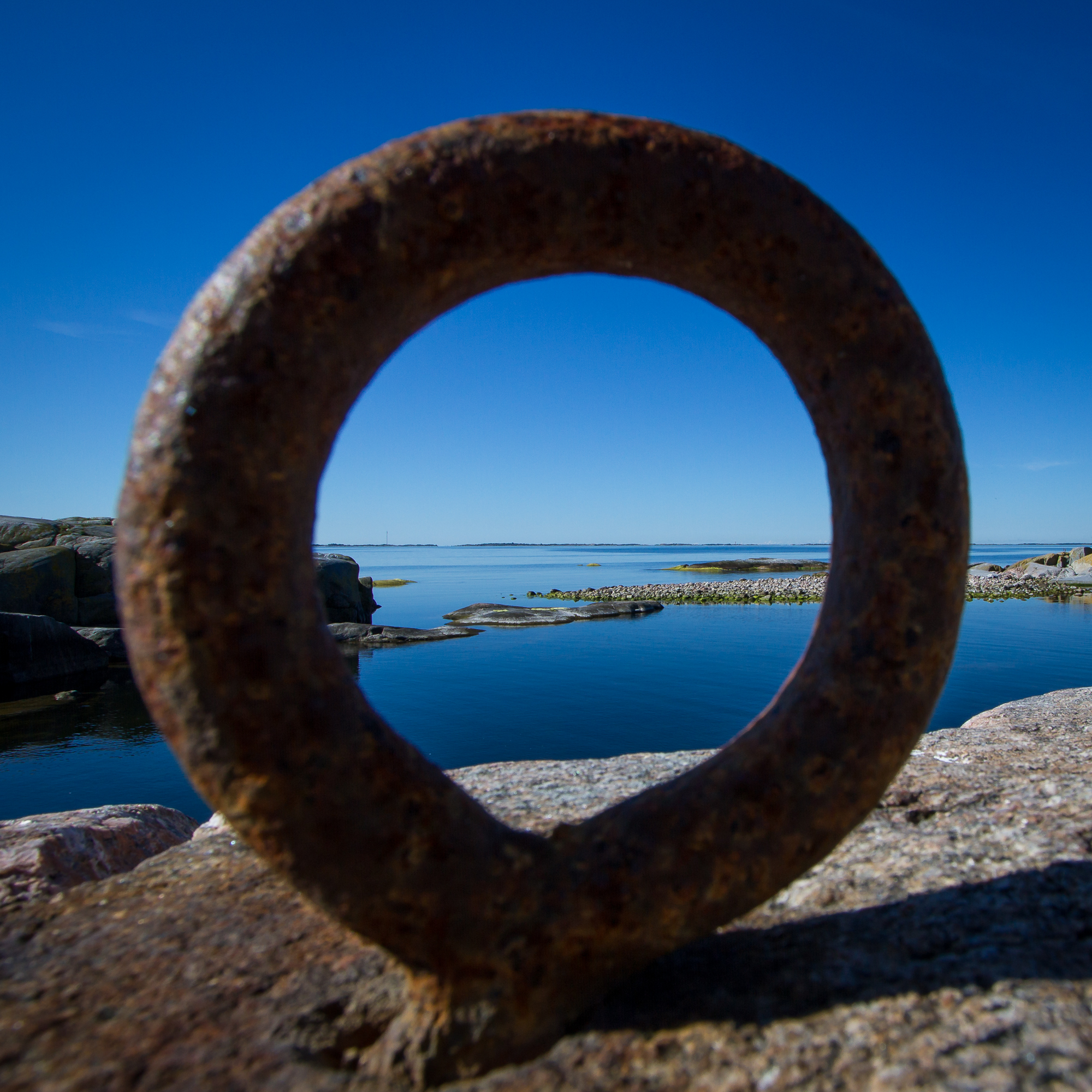 View of the Söderarm archipelago through a mooring