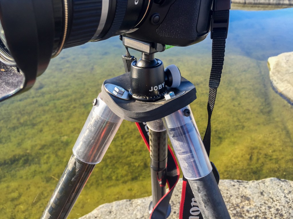 Sea kayakers camera tripod