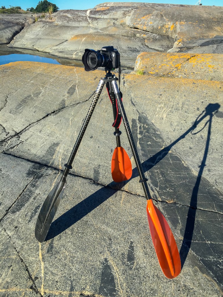 Sea kayakers camera tripod