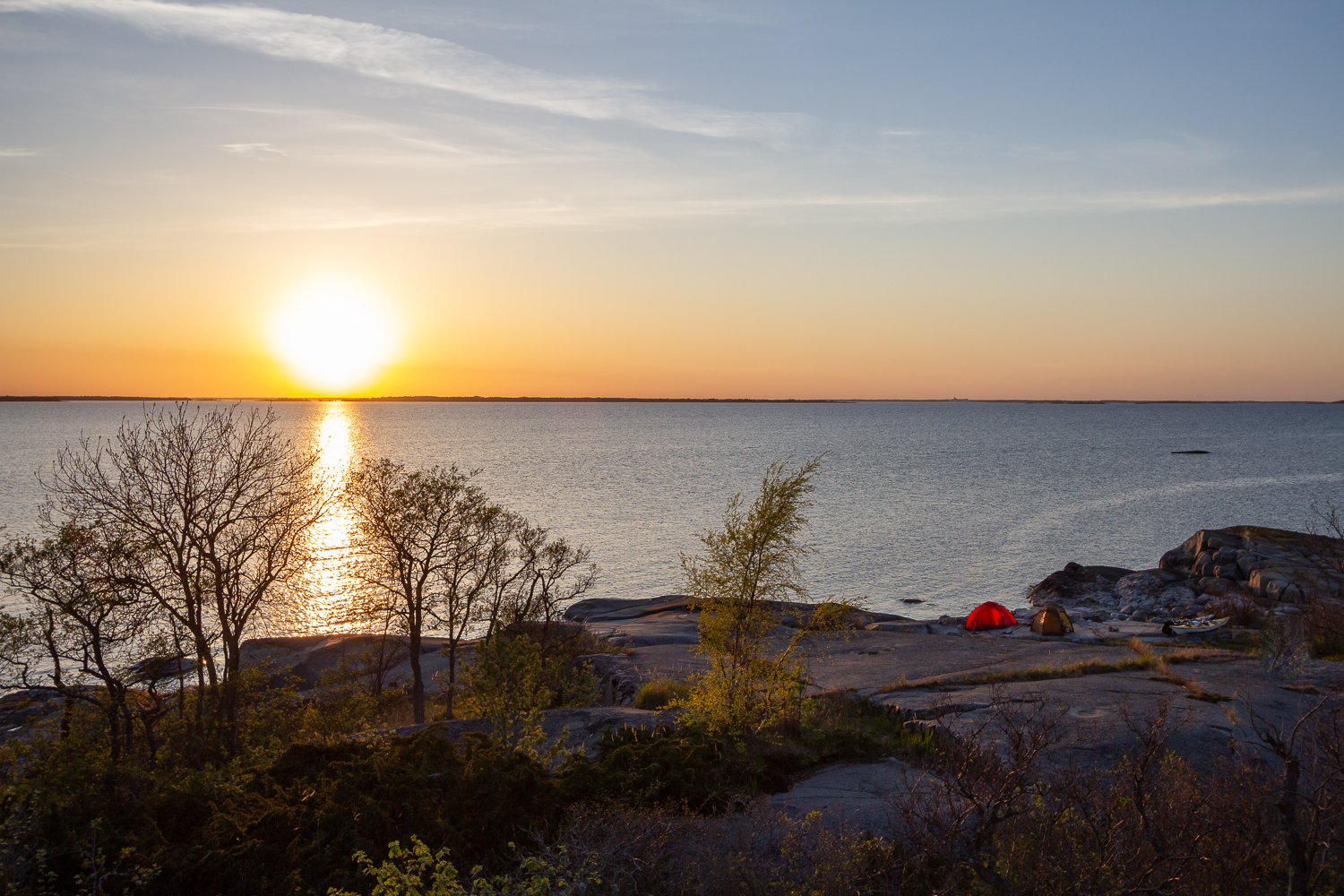 Solnedgång över Norrpada, Stockholms skärgård