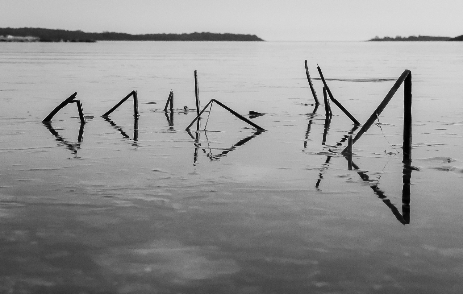 Natt-is i Stockholms skärgård