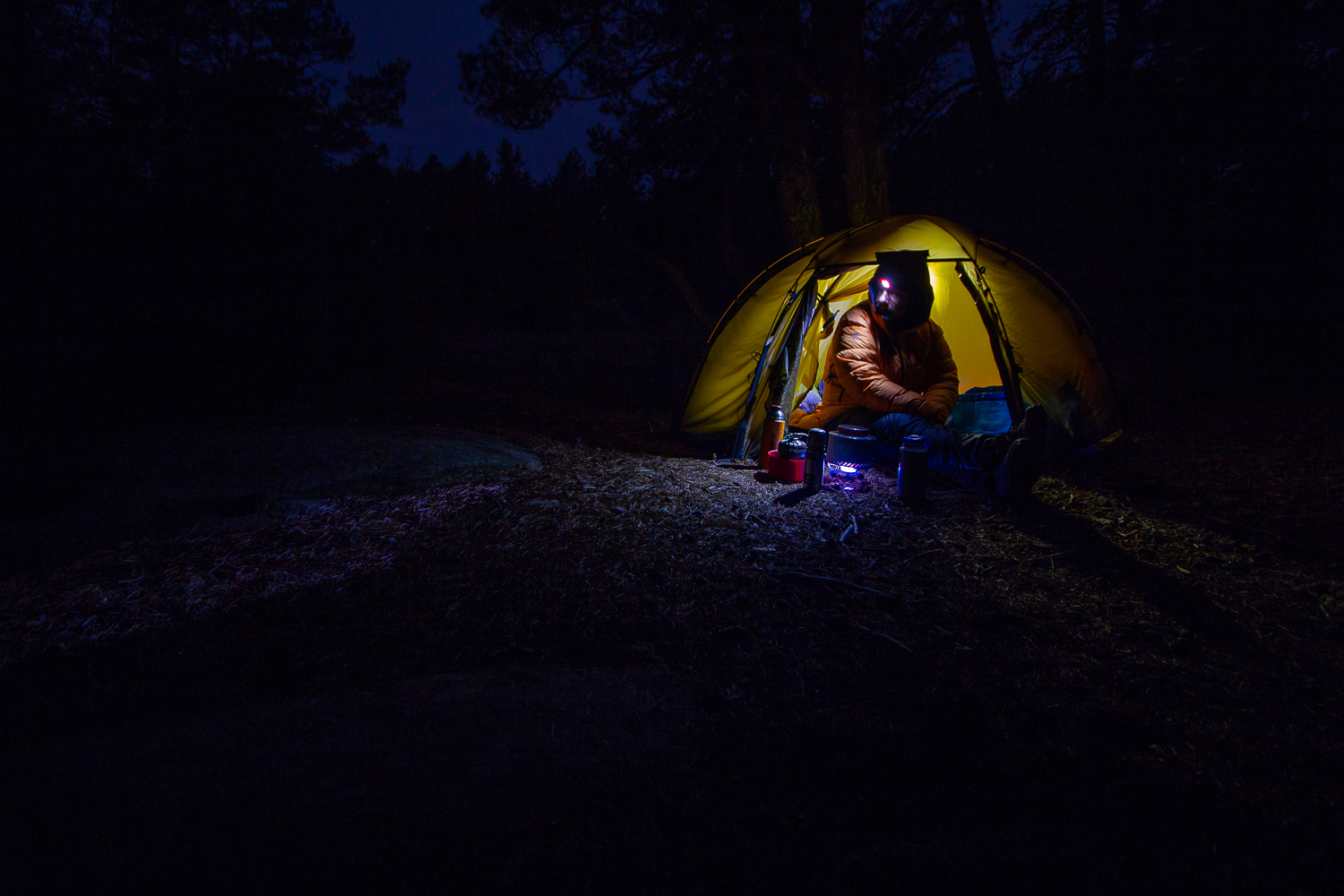 Tältnatt i Stendörrens naturreservat