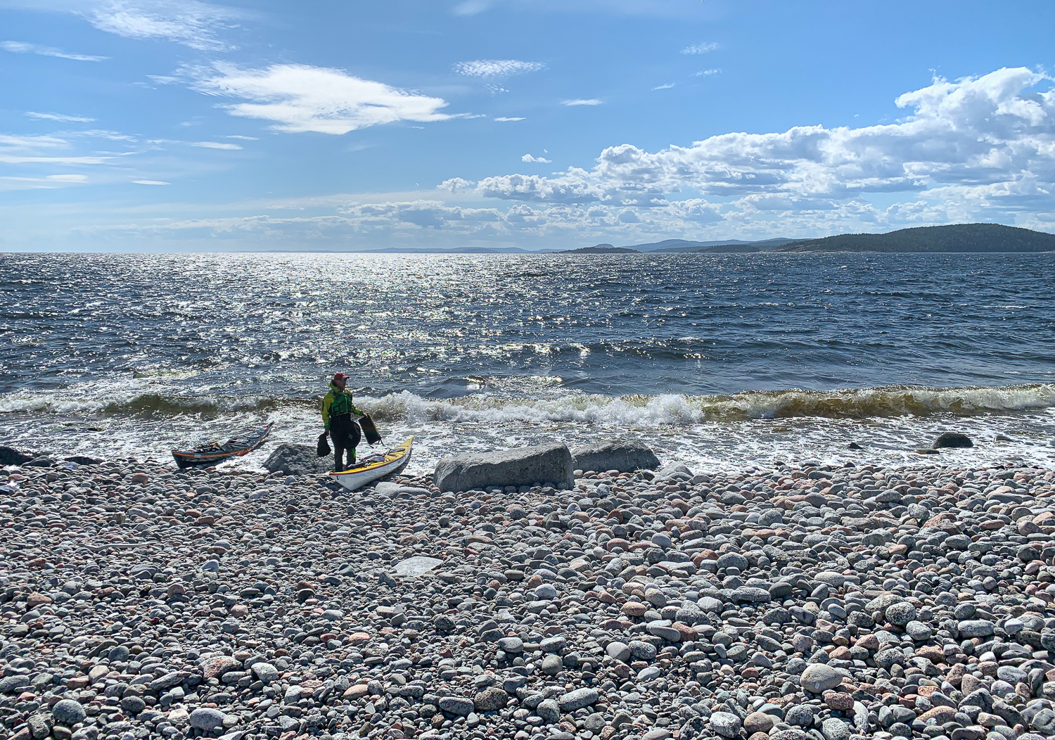 Kajakpaddlare på Högbonden, Höga kusten