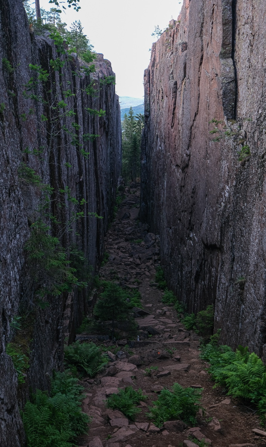 Slåttdalsskrevan, Höga kusten