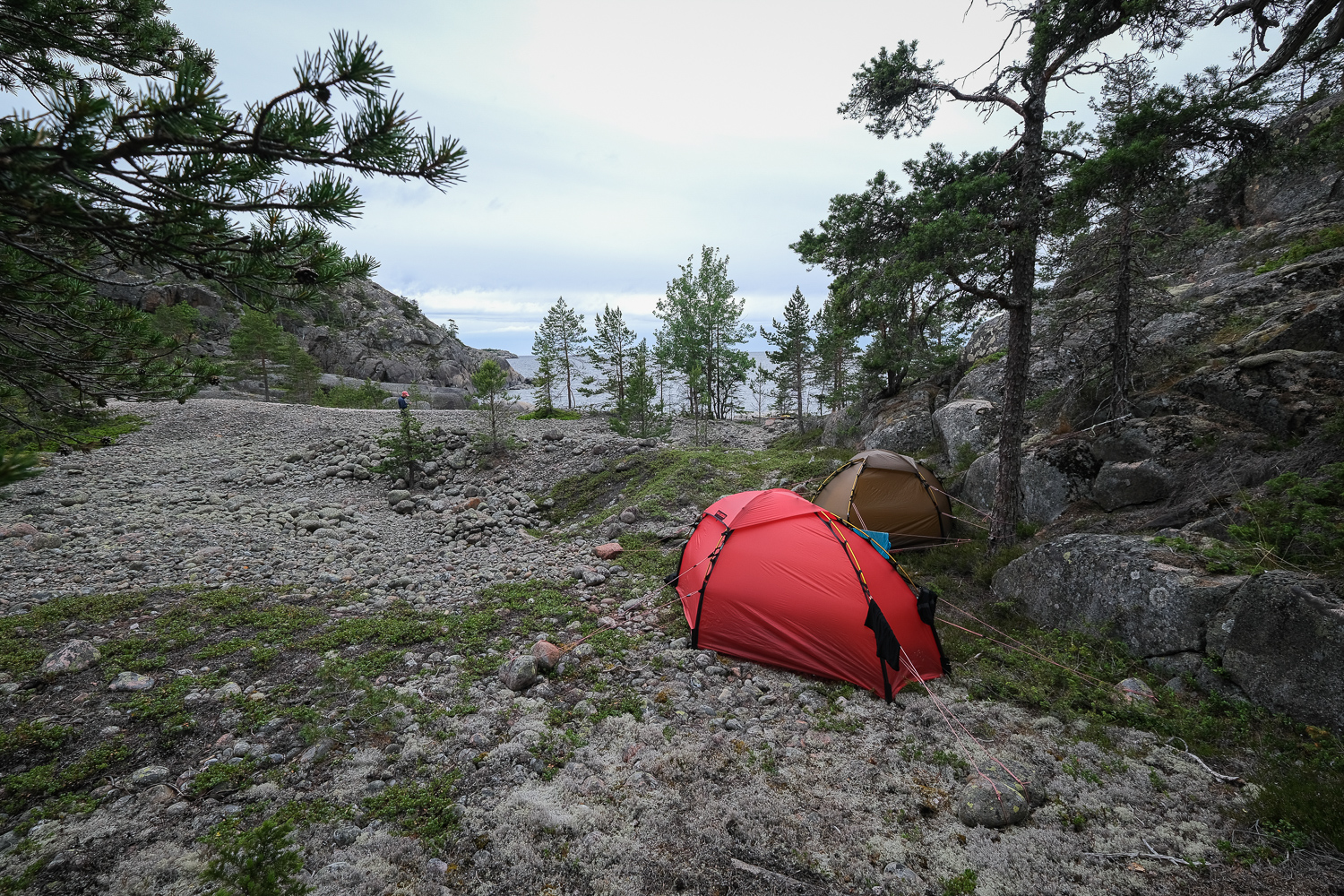 Tält på Trysunda, Höga kusten