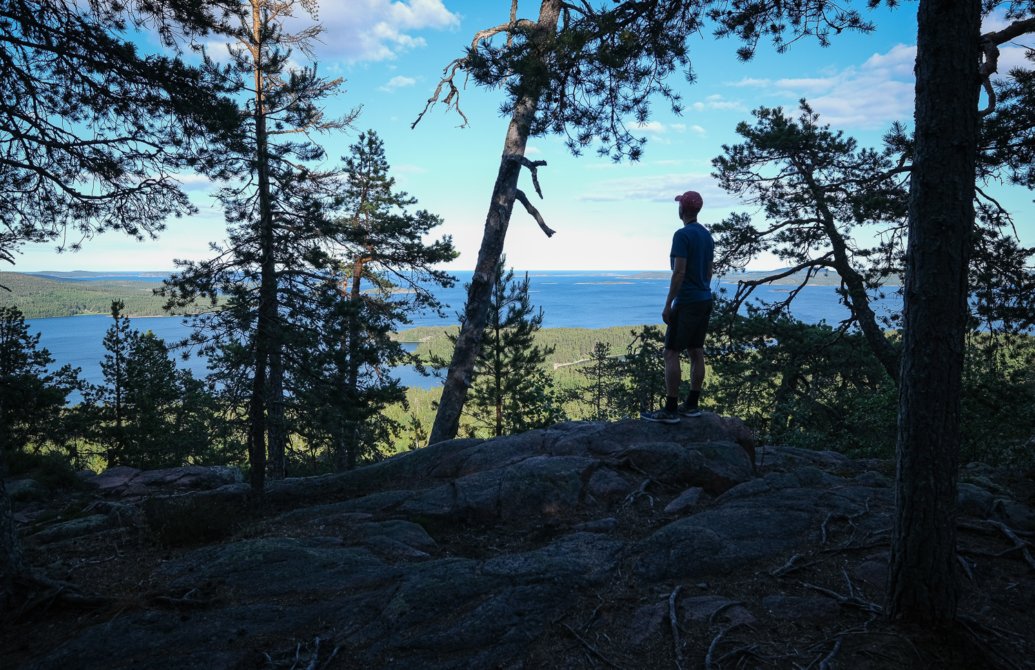 Utsikt från Skuleberget nationalpark, Höga kusten