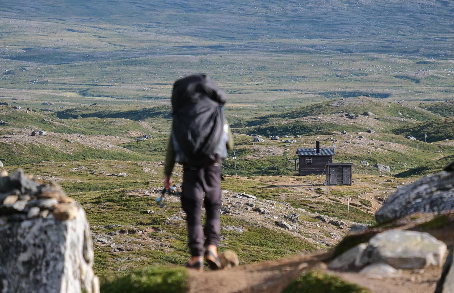 Vindskyddet vid Miesehketjahke, Jämtlandsfjällen